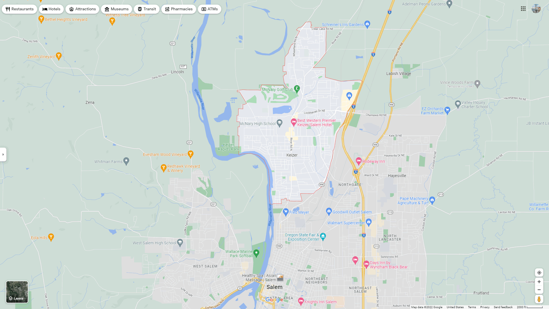 Keizer map